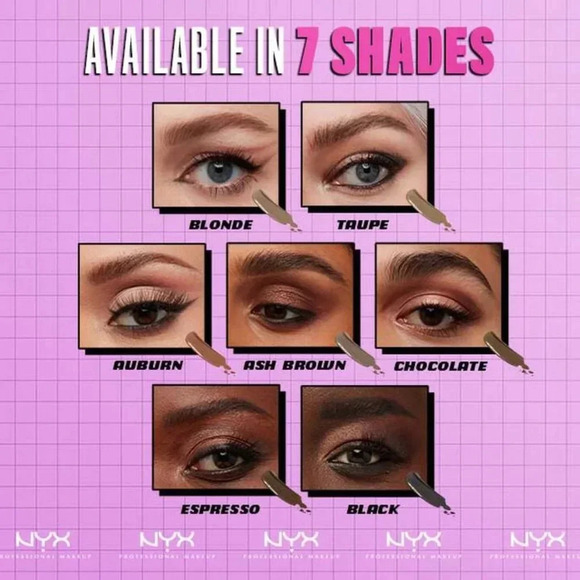 NYX ZERO TO BROW LONGWEAR BROW GEL Dual-ended vegan liquid brow gel Taupe - Picture 11 of 11